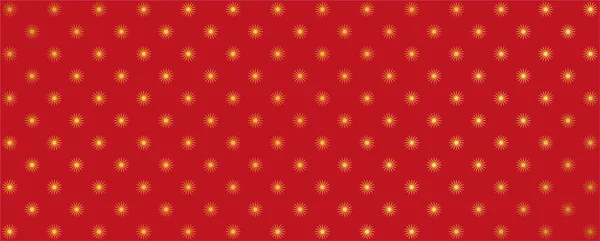 Ilustración Fondo Vectorial Con Patrón Estrellas Color Oro Rojo — Vector de stock