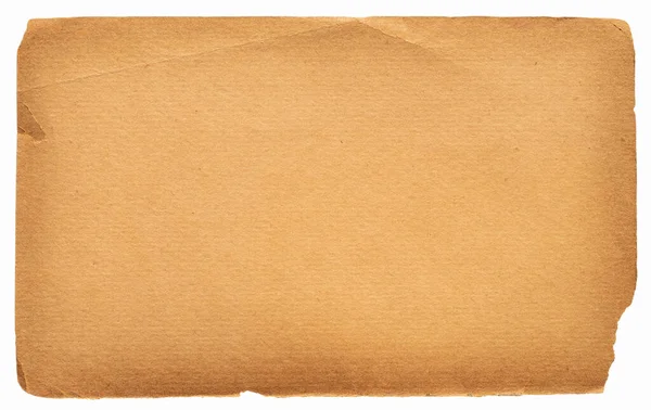 Фон Текстурою Старого Коричневого Гранжевого Паперу Ізольовано Білому Тлі — стокове фото