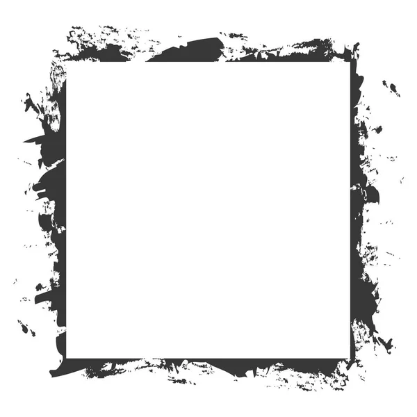 Escova Vetorial Pintado Banner Frame Ilustração Fundo Branco — Vetor de Stock