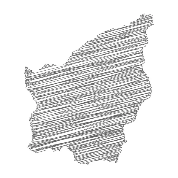 San Marino 'nun karalama haritasının vektör çizimi