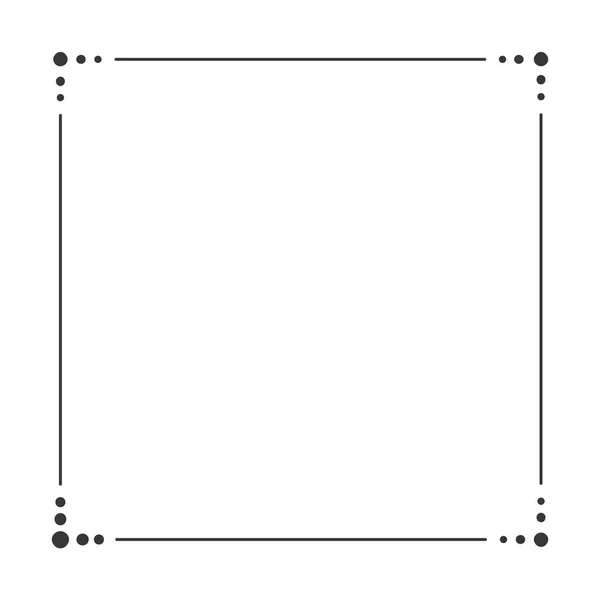Vector Illustration Gray Colored Frame Banner White Background — Stock Vector