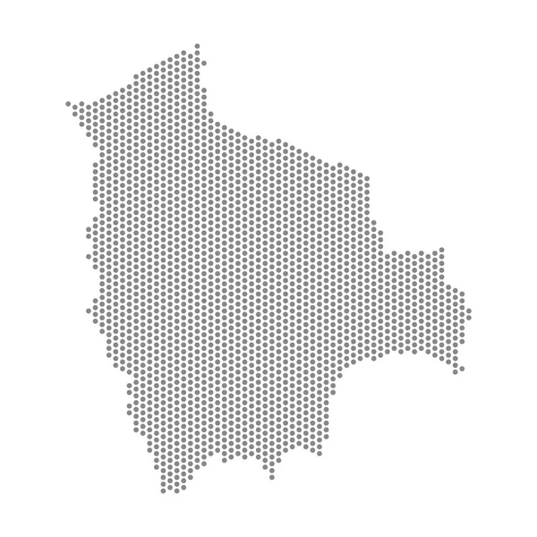Illustration Vectorielle Carte Pointillés Bolivie — Image vectorielle