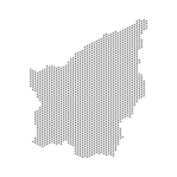 San Marino 'nun noktalı haritasının vektör çizimi