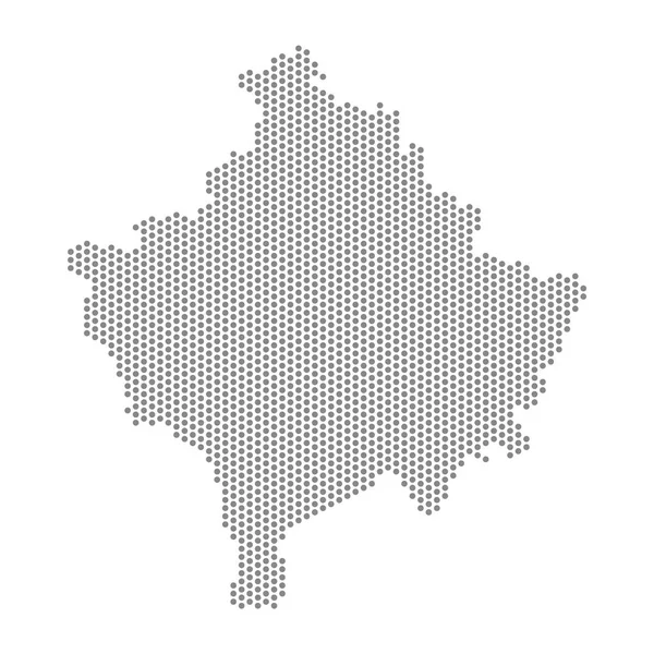 科索沃点缀图的矢量说明 — 图库矢量图片