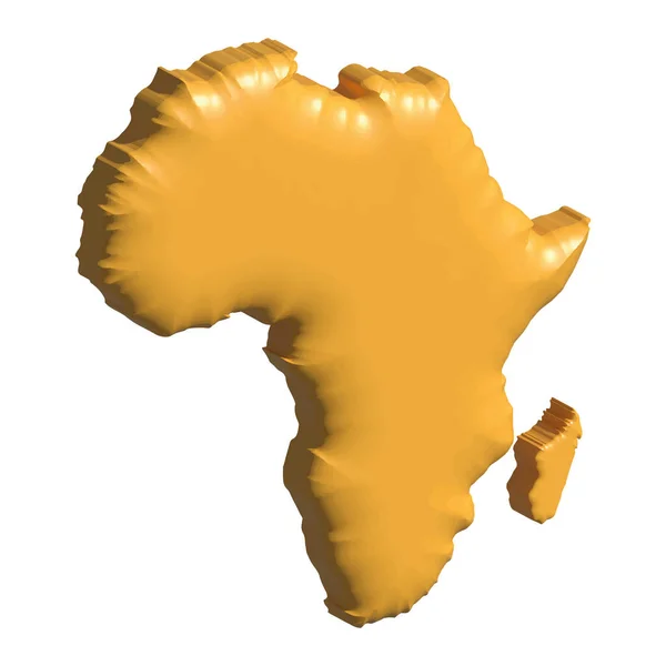 Vector Illustartion África Mapa — Vetor de Stock