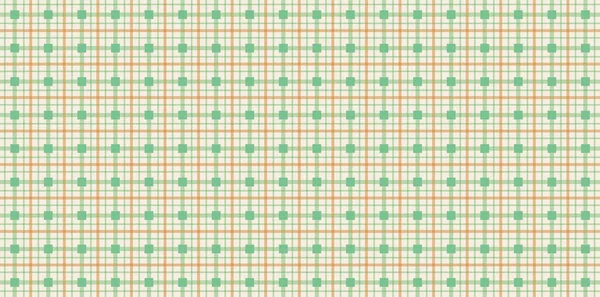 Grüne Und Orangefarbene Stoffmustertextur Vektor Textiler Hintergrund Für Ihr Design — Stockvektor