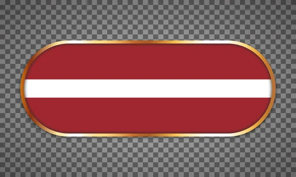 Vector Illustration Web Button Banner Country Flag Latvia — Stockvektor