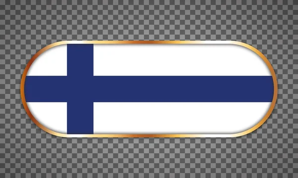 Vector Illustration Web Button Banner Country Flag Finland — Stock Vector