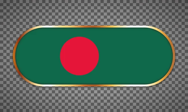 Vector Illustration Web Button Banner Country Flag Bangladesh — 스톡 벡터