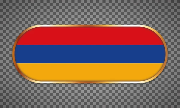 Vector Illustration Web Button Banner Country Flag Armenia — 스톡 벡터