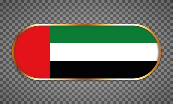 Vector Illustration Web Button Banner Country Flag United Arab Emirates — Διανυσματικό Αρχείο