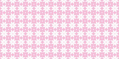  Pembe çiçek desenli vektör arkaplanı çizimi
