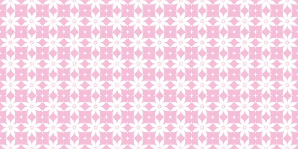 Illustration Vector Background Pink Colored Flower Pattern —  Vetores de Stock