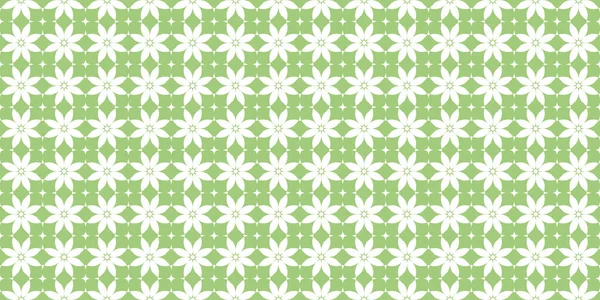 Απεικόνιση Του Διανυσματικού Φόντου Πράσινο Χρώμα Μοτίβο Λουλούδι — Διανυσματικό Αρχείο