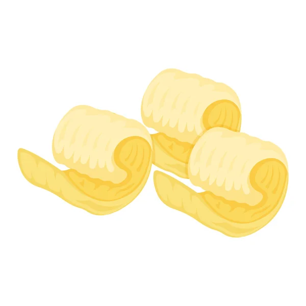 마가린 아이콘 Margarine Icon 흰색에 유기농 유제품 삽화이다 칼로리가 크림같은 — 스톡 벡터