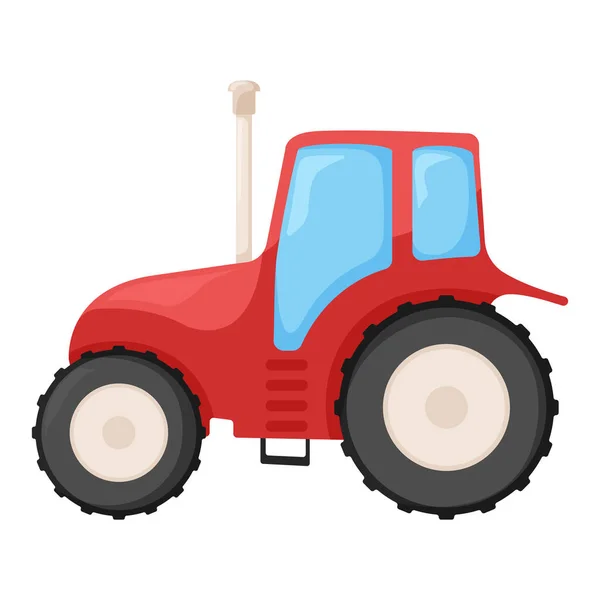 Concept Agriculture Tractor Harvest Crop Grain Icon Modern Farm Agrimotor — Stock Vector