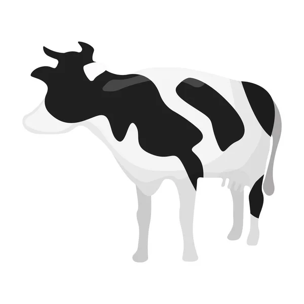 Concept Cartoon Cattle Icon Farm Agriculture Breeding Cow Vector Illustration — Stock Vector