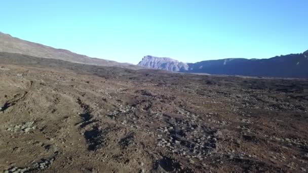 Czarna plamista gleba góry na Teneryfie w Hiszpanii — Wideo stockowe