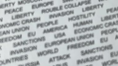 Putin 'in Ukrayna' ya saldırması fikri. Rus istilası Ukrayna kavramı.