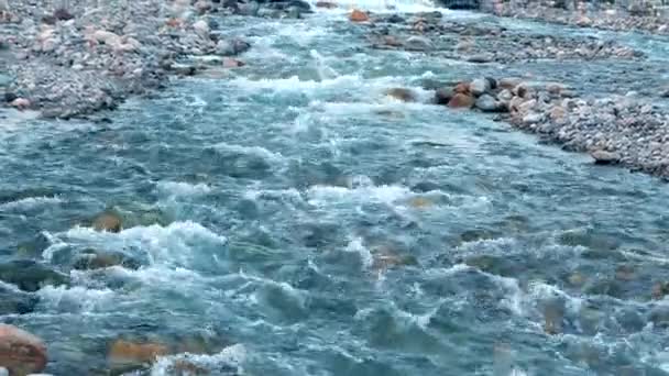 Stroom Van Water Kago Rivier Japan Met Rotsen Aan Zijkant — Stockvideo