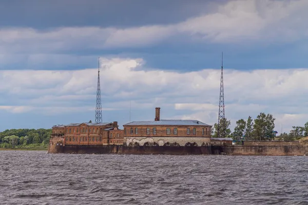 러시아 상트페테르부르크 2021 Fort Peter 크론슈타트 해안에 세기의 역사와 건축의 — 스톡 사진