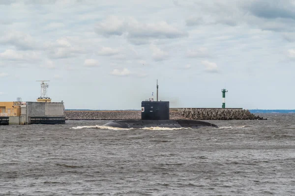 Rusia Julio 2021 Celebración Del Día Marina Submarino Diesel Eléctrico — Foto de Stock