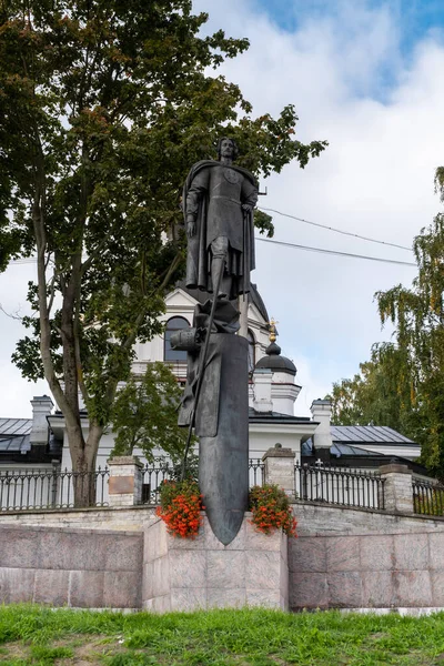 Rusia San Petersburgo Septiembre 2021 Monumento Alexander Nevsky Pueblo Ust — Foto de Stock