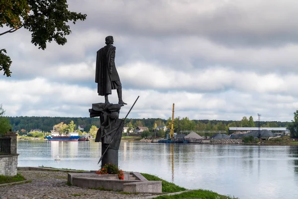 Rusia San Petersburgo Septiembre 2021 Monumento Alexander Nevsky Pueblo Ust — Foto de Stock