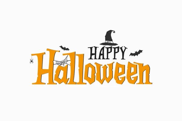 Joyeux Lettrage Halloween Citation Vacances Vectorielles Impression Typographique Halloween Manuscrite — Image vectorielle
