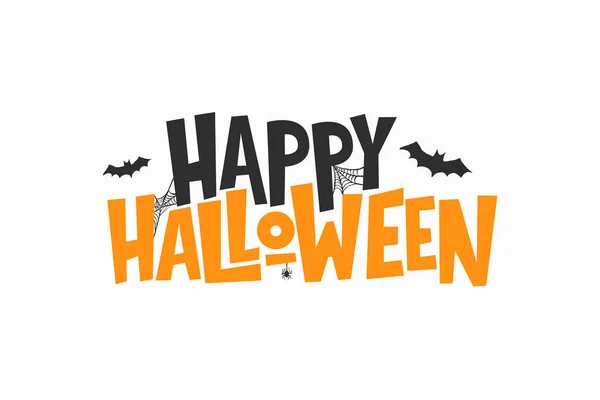 Joyeux Lettrage Halloween Citation Vacances Vectorielles Impression Typographique Halloween Manuscrite — Image vectorielle