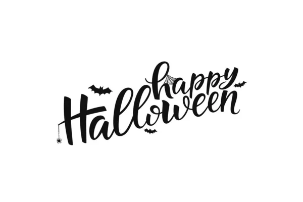 Joyeux Lettrage Halloween Calligraphie Vectorielle Impression Typographique Halloween Manuscrite Pour — Image vectorielle