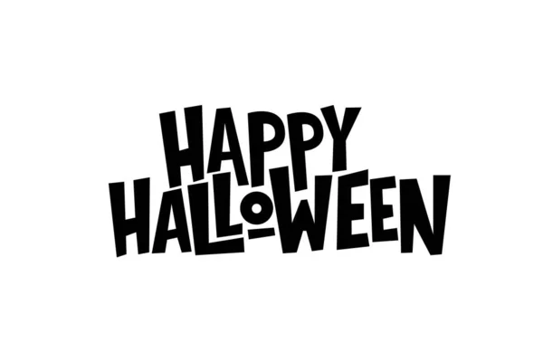 Feliz Halloween Cita Vectorial Impresión Tipográfica Manuscrita Halloween Para Volante — Archivo Imágenes Vectoriales
