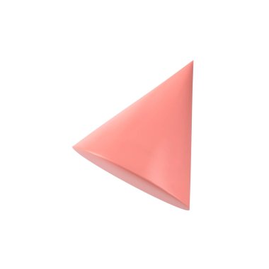 Vektör 3 boyutlu koni. Gerçekçi izole edilmiş 3D nesne.