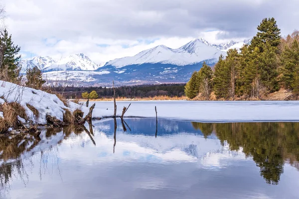 Lacs Montagne Des Hautes Tatras Slovaquie — Photo