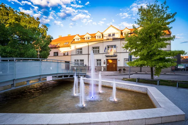 Municipio Città Senec Piazza Principale Slovacchia — Foto Stock