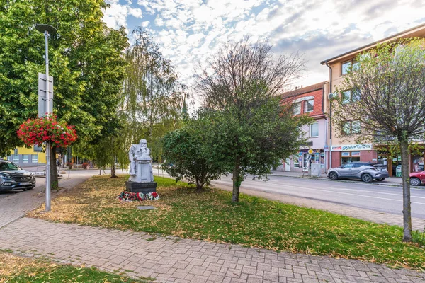 Slovakya 'nın Senec kentinde Szenci Molnar Albert heykeli