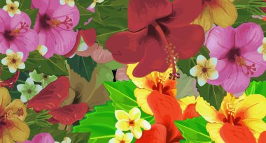 soyut bilgisayar stilize edilmiş dekoratif vintage doku, büyük boya darbelerinin arka plan deseni, bilgisayar grafikleri renkli çiçek dekoru