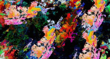 psychedelic arka plan renginden kaotik lekeleri fırça darbeleri farklı boyutlarda bulanık.