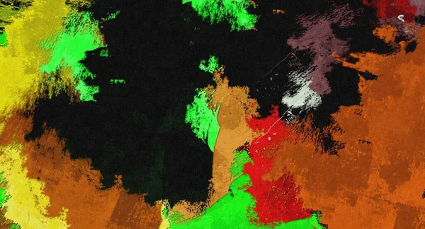 Αφηρημένα Φόντο Ψυχεδελικό Από Χρώμα Χαοτική Θολή Λεκέδες Πινελιές Διαφόρων — Φωτογραφία Αρχείου