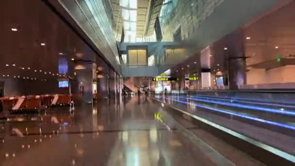 卡塔尔机场的坍塌 — 图库视频影像