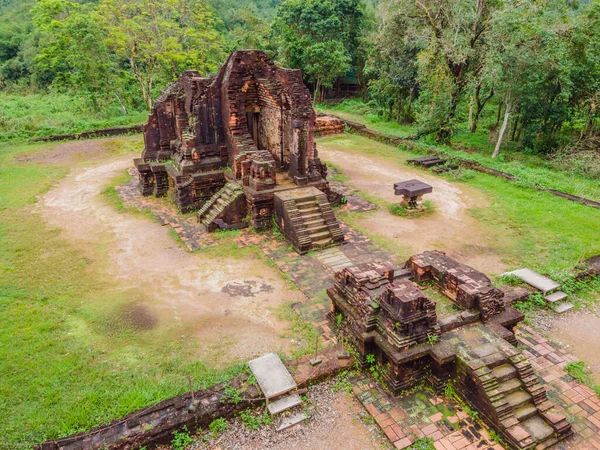 寺は私の息子の複合体の崩壊、ベトナム。ベトナムは検疫後に再び観光客に開きます｜Coronvirus COVID 19 — ストック写真