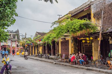 Hoi An, Vietnam, 27.12.2020 Hoi Eski bir kasaba, Vietnam. Vietnam, Coronovirus COVID 19 karantinasından sonra turistlere tekrar açıldı