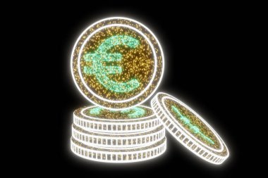 Dijital para birimi euro. Euro finansı borsa konsepti. İşadamı sanal mali ekranda para birimi simgesine dokundu. Dünya para ticaret pazarı teknolojisi