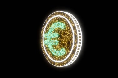 Dijital para birimi euro. Euro finansı borsa konsepti. İşadamı sanal mali ekranda para birimi simgesine dokundu. Dünya para ticaret pazarı teknolojisi