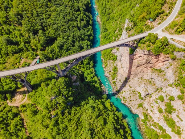 Montenegro Ponte Dzhurdzhevich Sul Fiume Tara — Foto Stock