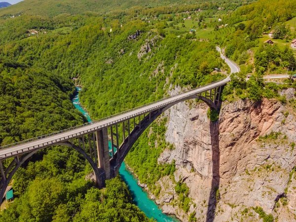 Montenegro Ponte Dzhurdzhevich Sobre Rio Tara — Fotografia de Stock