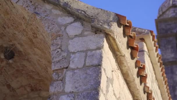 Old Town Kotor Montenegro Chirch Way Top Mountain Johns Fortress — Αρχείο Βίντεο