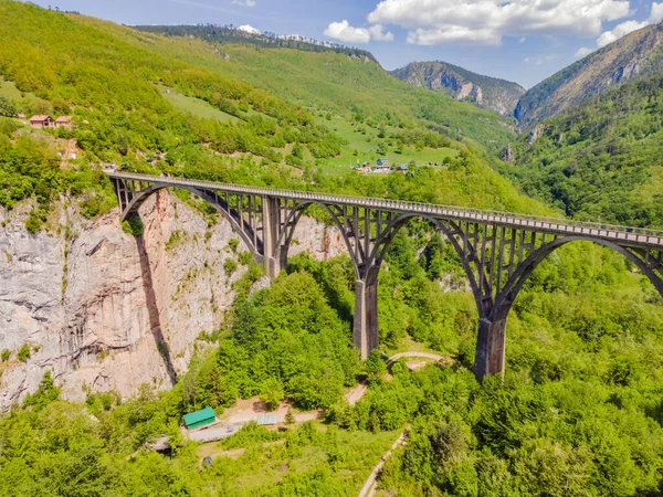 Montenegro Ponte Dzhurdzhevich Sobre Rio Tara — Fotografia de Stock