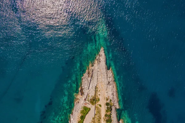Malownicze Wybrzeże Adriatyku Czarnogóry Turkusowe Morze Śródziemne Skaliste Wybrzeże Wiecznie — Zdjęcie stockowe