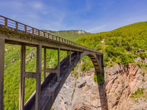 Montenegro Ponte Dzhurdzhevich Sobre Rio Tara — Fotografia de Stock